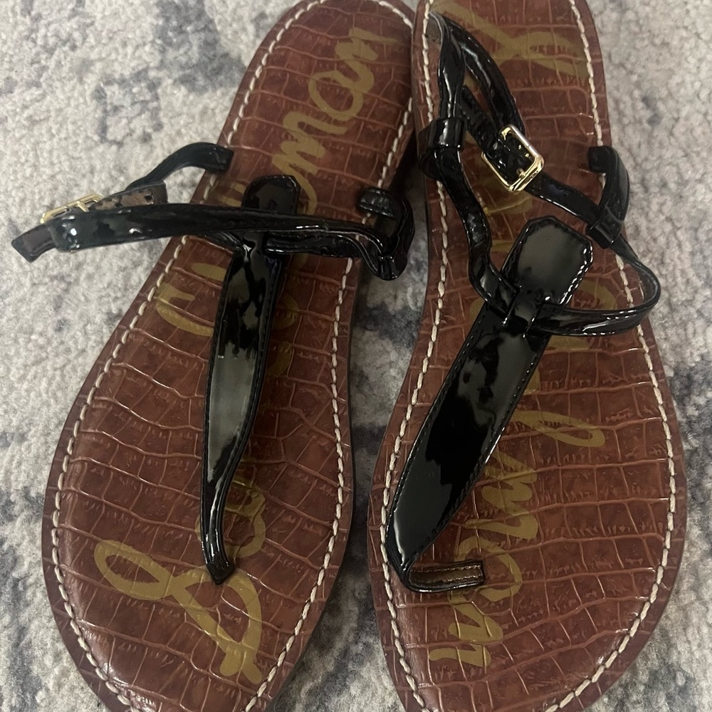 Sam Edelman Black Patent Sandals